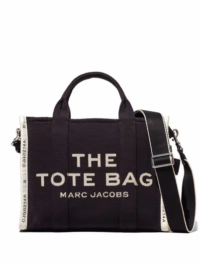 Marc Jacobs The Jacquard Medium Tote Bags In 001 Black