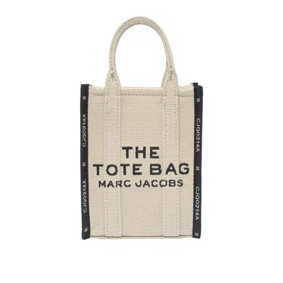 Marc Jacobs The Jacquard Mini Phone Tote Bag In Beige In Neutral