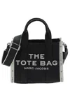 Marc Jacobs The Small Logo Jacquard Tote Bag In Black