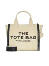 Marc Jacobs The Medium Arena Tote Logo Vivos Black In Beige