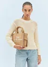 Marc Jacobs The Jacquard Small Tote Bag In Beige