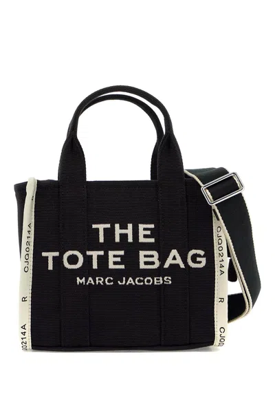 Marc Jacobs The Jacquard Small Tote Bag In Black