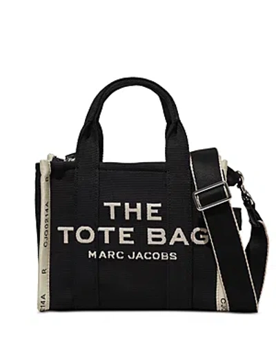 Marc Jacobs The Jacquard Small Tote Bag In Black