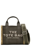Marc Jacobs The Jacquard Small Tote Bag In Bronze Green