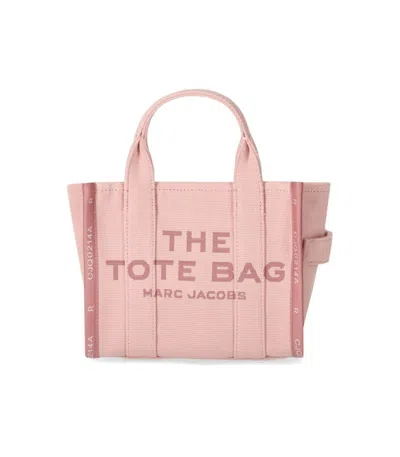 Marc Jacobs The Jacquard Small Tote Rose Handbag In Pink