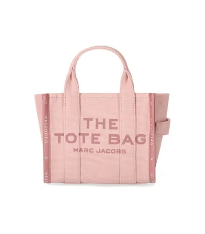 MARC JACOBS THE JACQUARD SMALL TOTE ROSE HANDBAG