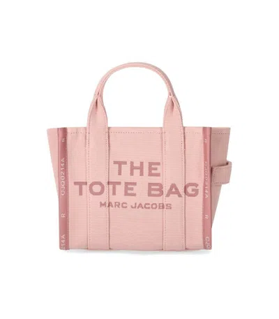 Marc Jacobs The Jacquard Small Tote Rose Handbag In Pink