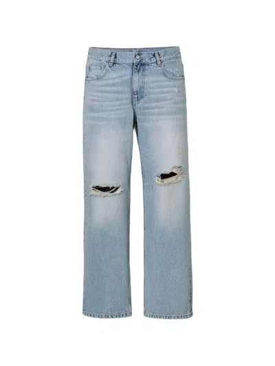 Marc Jacobs The Jean Distressed Jeans In Blue