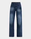 Marc Jacobs The Jean Straight-leg Pants In True Indigo