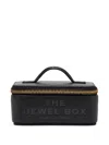 Marc Jacobs The Jewel Box Leather Vanity Case In Black