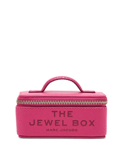 Marc Jacobs The Jewel Box Leather Vanity Case In Pink