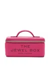 Marc Jacobs The Jewel Zip Leather Jewellery Box In Pink