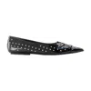 Marc Jacobs 'the Studs Kat' Bow Ballet Flats In Black