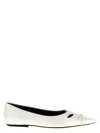Marc Jacobs White Pointed Toe Ballet Flats