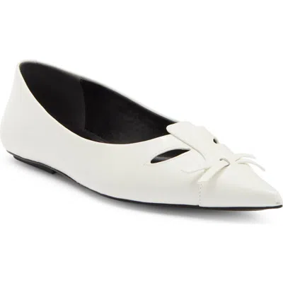 Marc Jacobs The Kiki Ballet Flat In Bright White