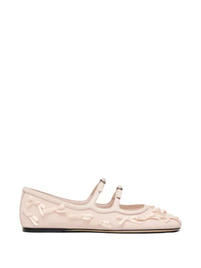Marc Jacobs The Kiki Bow-detail Ballet Flats In Neutral