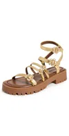 Marc Jacobs The Daisy Metallic Sandals