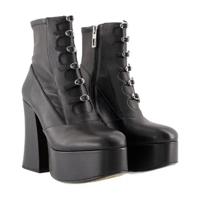 Marc Jacobs The Kiki Stretch Ankle Boots In Black