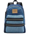 Marc Jacobs Women The Biker Colorblock Denim Medium Backpack