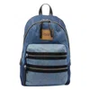 Marc Jacobs Women The Biker Colorblock Denim Medium Backpack In Blue