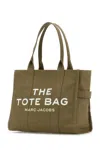 Marc Jacobs Slate Green Canvas Large Tote Bag
