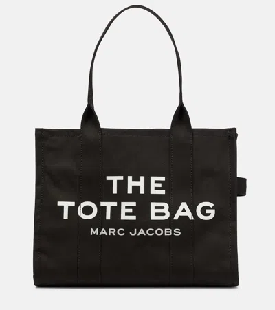 Marc Jacobs The Large Canvas Tote Bag In Black