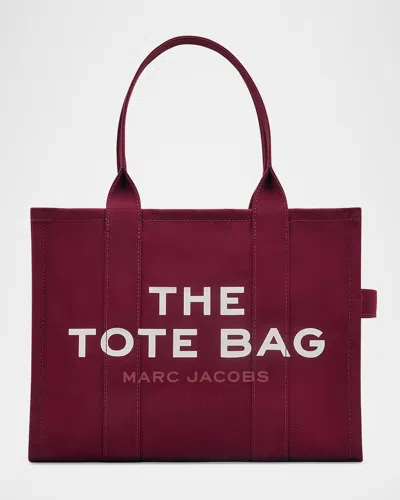 Marc Jacobs The Large Canvas Tote Bag In Oxblood