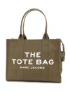 Marc Jacobs Slate Green Canvas Large Tote Bag In Green