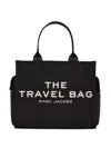 Marc Jacobs The Large Canvas Travel Tote Bag In Black