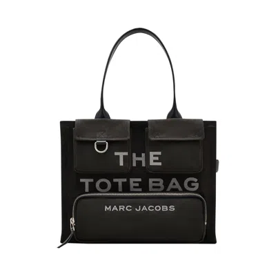 Pre-owned Marc Jacobs The Large Cargo Canvas Tote Bag 'black' | Women's Size Onesize