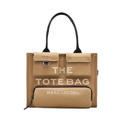 Pre-owned Marc Jacobs The Large Cargo Canvas Tote Bag 'camel' | Tan | Women's Size Onesize In Brown