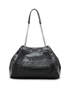 Marc Jacobs Structured Black Shoulder Bag With Drawstring Closure In Black
