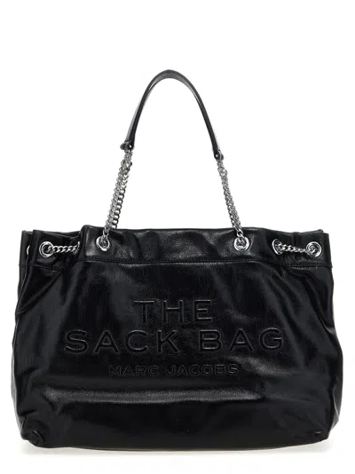 Marc Jacobs The Large Chain Sack Shoulder Bag In Black