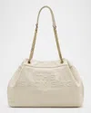 Marc Jacobs The Large Chain Sack Shoulder Bag In Cloud White