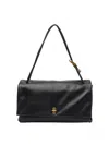 Marc Jacobs Spacious Dual Shoulder Bag Made Of Leather In Black