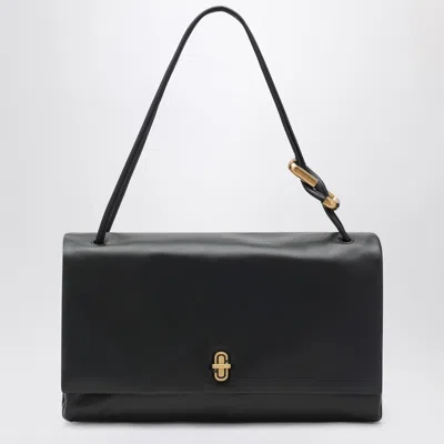 MARC JACOBS THE LARGE DUAL BAG IN BLACK LEATHER
