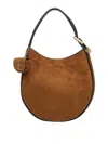 Marc Jacobs The Crescent Large Dual Hobo Bag In Suede In Brown