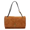 Marc Jacobs The Large Dual Suede Shoulder Bag In Brown