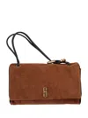 Marc Jacobs Large Dual Suede Shoulder Bag In Brown