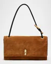 Marc Jacobs The Large Dual Suede Shoulder Bag In Brown