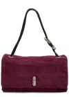 Marc Jacobs The Large Dual Suede Shoulder Bag In Purple