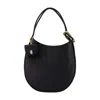 Marc Jacobs The Crescent Large Dual Hobo Bag In Calf Leather In Black
