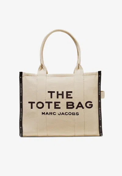 Marc Jacobs The Large Jacquard Tote Bag In Sand