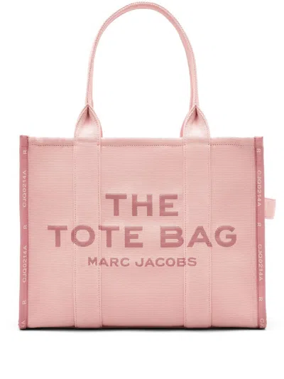 Marc Jacobs Light Pink The Large Jacquard Tote In Neutral