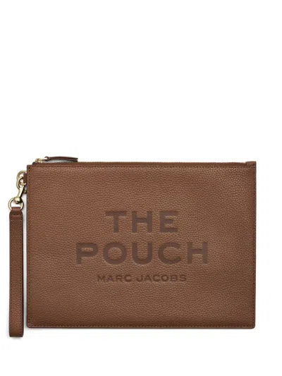 Marc Jacobs The Large Leather Clutch In Brown
