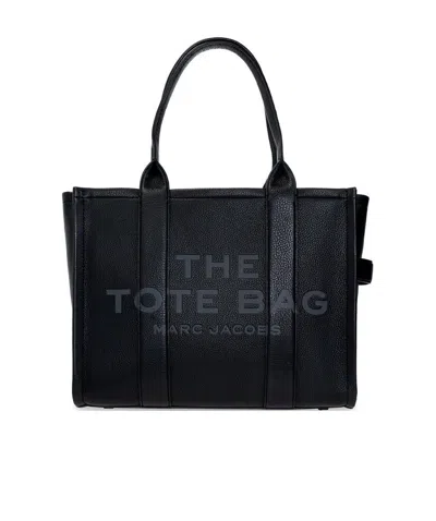 Marc Jacobs The Large Leather Tote Bag In Black