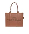 Marc Jacobs The Large Tote Bag In Grained Leather In Brown