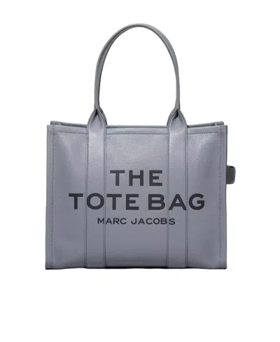 Marc Jacobs The Large Leather Tote Bag In Gray