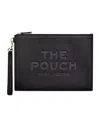 Marc Jacobs The Large Logo Debossed Pouch In Black