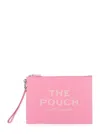 MARC JACOBS THE LARGE LOGO DEBOSSED POUCH